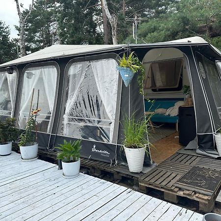 Hotel Mary - Duza Przyczepa Z Przedsionkiem I Tarasem Chałupy Zewnętrze zdjęcie